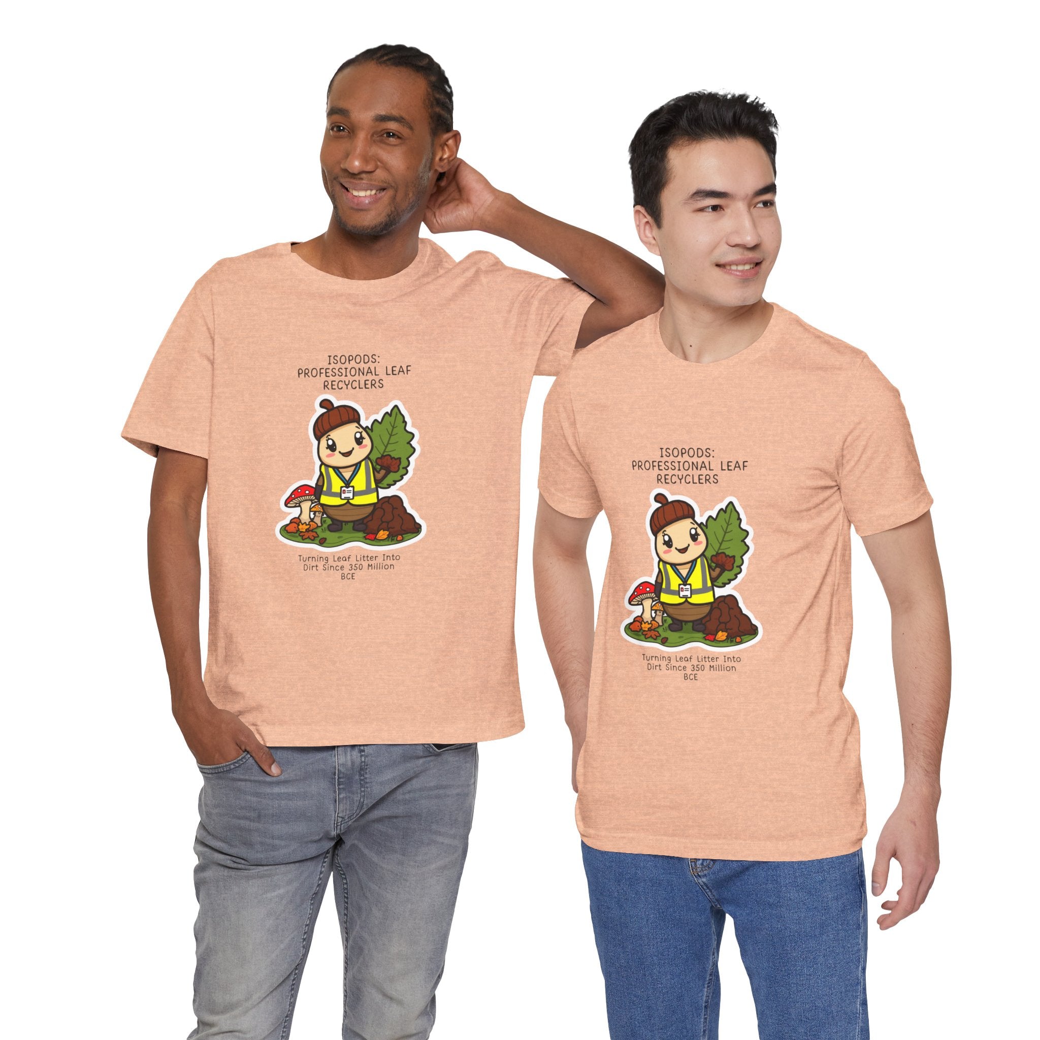 Leaf Recycler Cute Graphic Tee — “Professional Leaf Recyclers” Isopod Worker Shirt