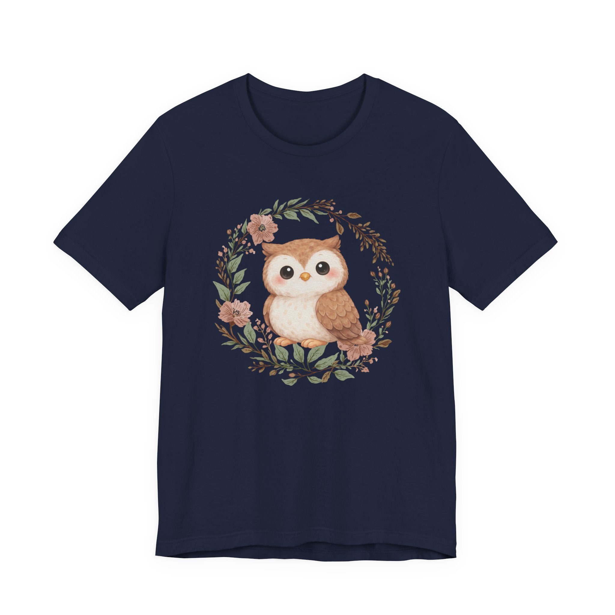 Floral Wreath Baby Owl Tee